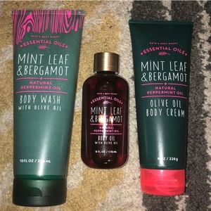 Mint honey bath and body works bundle NWT